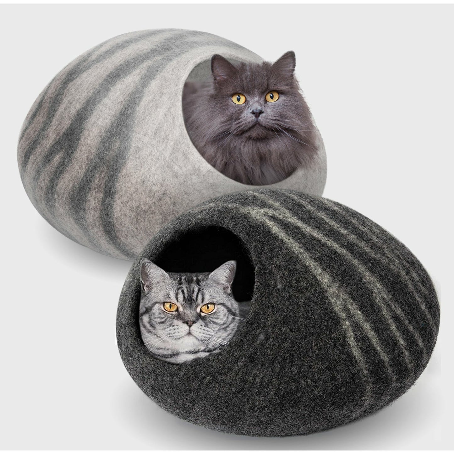 two cat caves