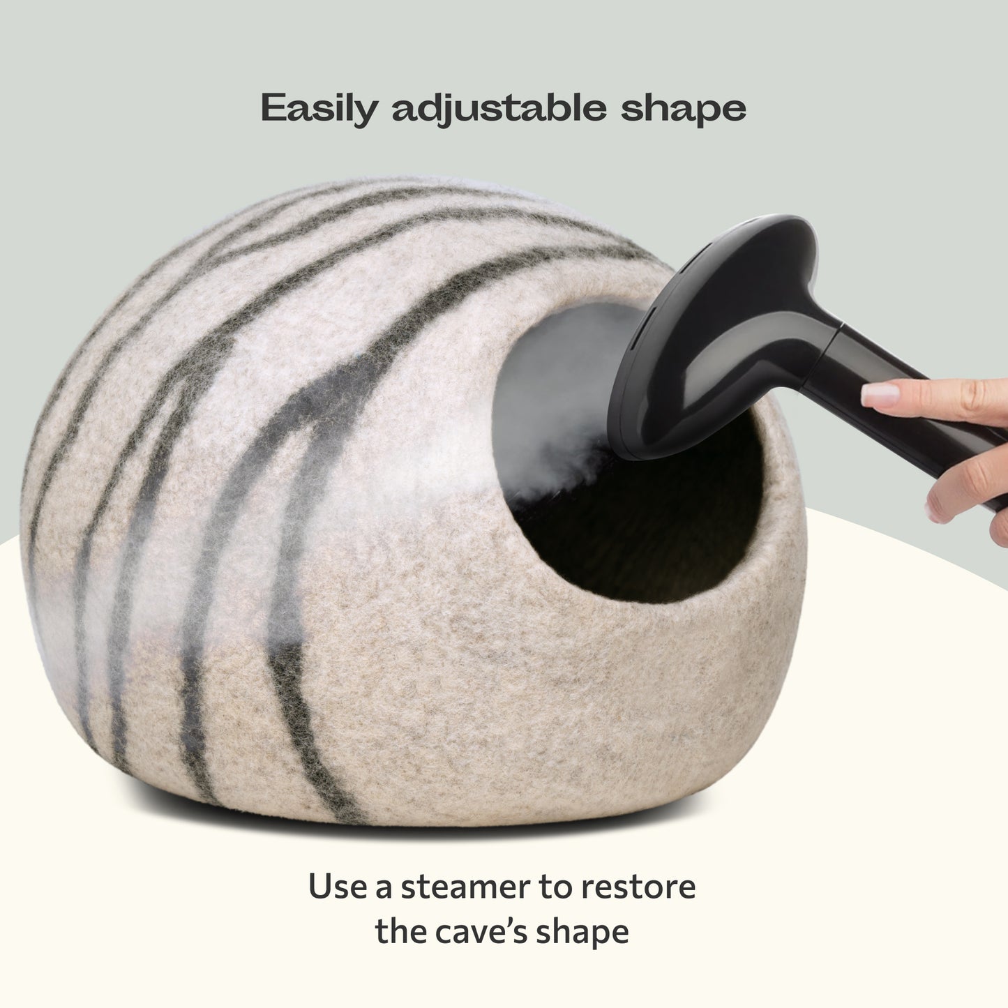 use a streamer to restore the cave's shape